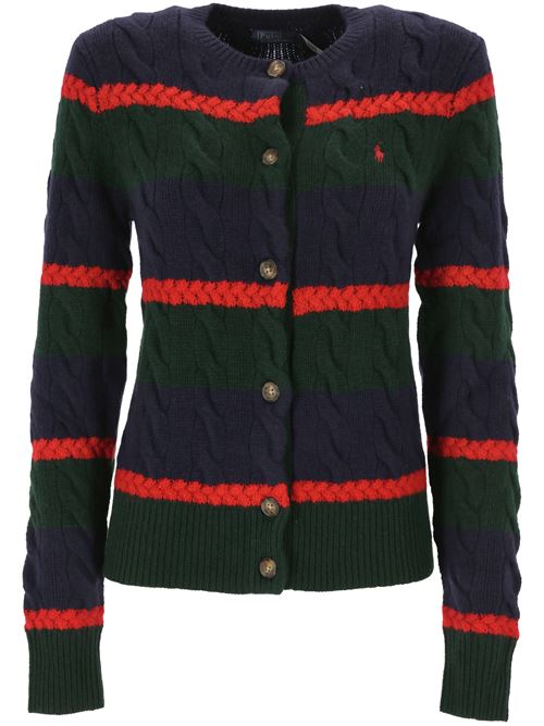 Cardigan in lana e cashmere a trecce Polo Ralph Lauren | 211941587001